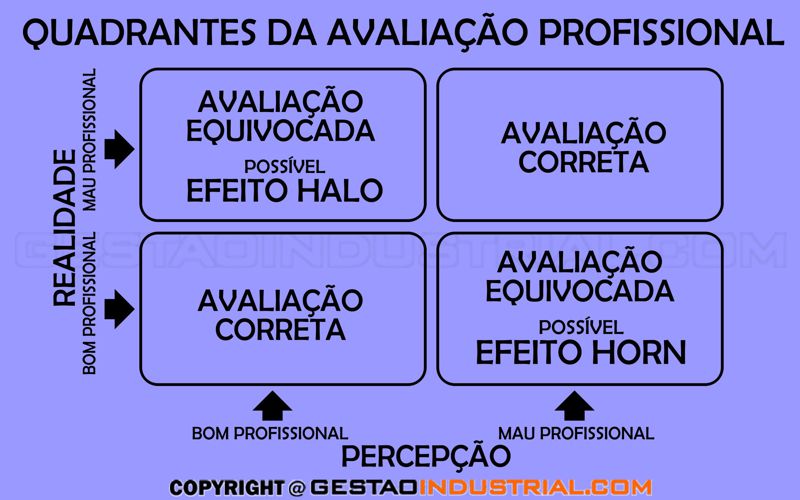 Quadrantes da Avaliação Profissional
